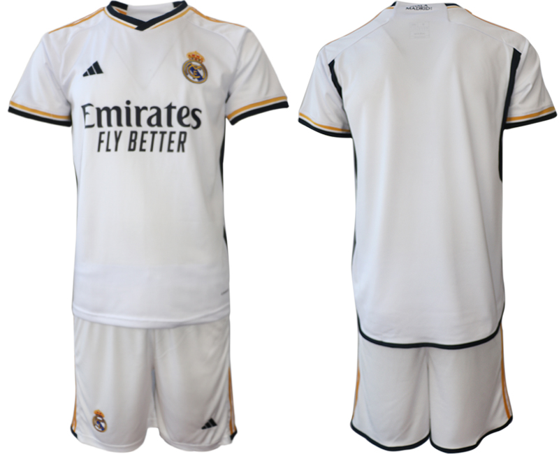 Men 2023-2024 Club Real Madrid home soccer jersey->youth soccer jersey->Youth Jersey